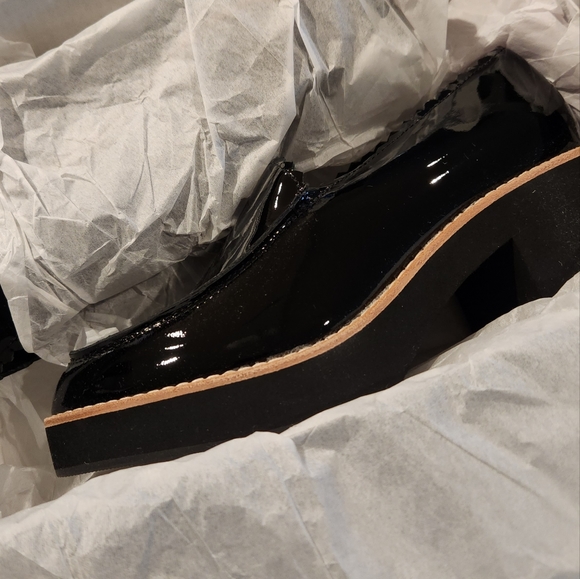 New!! 🖤 Eileen Fisher - Harria - Black Patent Leather - Size 5 - Picture 10 of 10